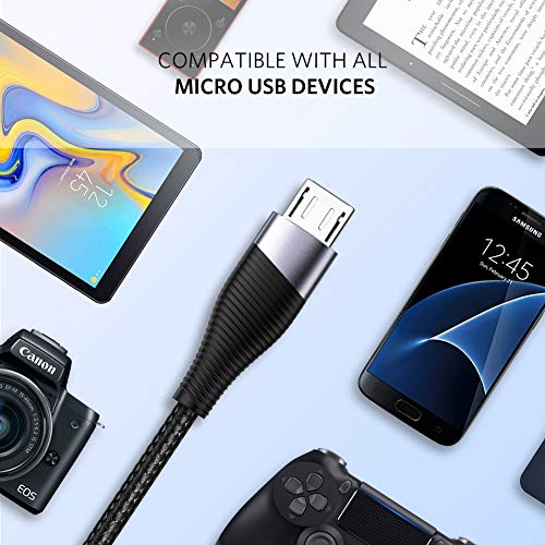 UGREEN Mikro USB Şarj Kablosu, Naylon Örgülü USB A'dan Mikro USB'ye Android Hızlı Şarj Kablosu, Samsung, LG, Nokia,