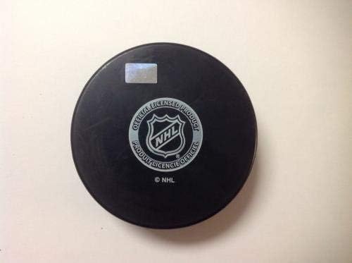 Riley Sheahan İmzalı Pittsburgh Penguins Hokey Diski a-İmzalı NHL Diskleri İmzaladı