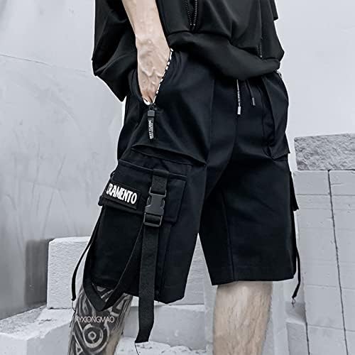 XYXIONGMAO Techwear Şort Erkek Kargo Cyberpunk Hip Hop Gotik Japon Streetwear Erkekler Teknik Giyim Taktik Goth Pantolon