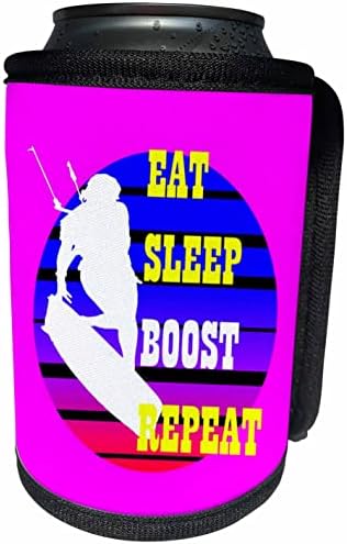3dRose Eat Sleep Boost Kitesufer'ı Mor Mavi ile Tekrarlayın. - Şişe Sargısını Soğutabilir (cc_353311_1)