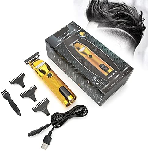 Erkekler için saç makasları, Elektrikli Saç Kesme Makinesi Dijital Erkek Saç Düzeltici USB Şarj Edilebilir Kesici