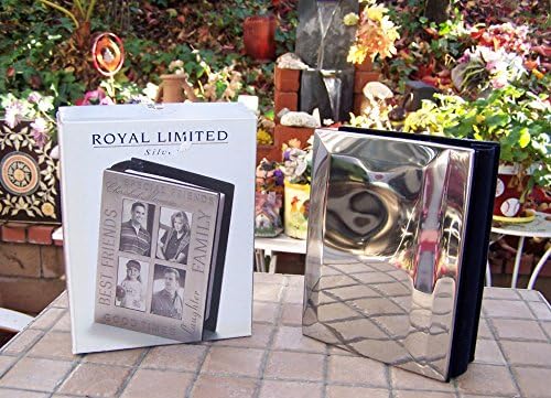 Royal Limited Gümüş Gül Mini Albüm Çerçevesi Fotoğraf Kitabı-80 Baskı 4X6 fotoğraf tutar