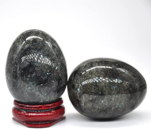 BEFLAP 34x44mm Mikro Labradorit Yumurta Şekilli Taş Doğal Kristal Masaj Taş Manevi Dekorasyon Koleksiyonu Hediye Kristal