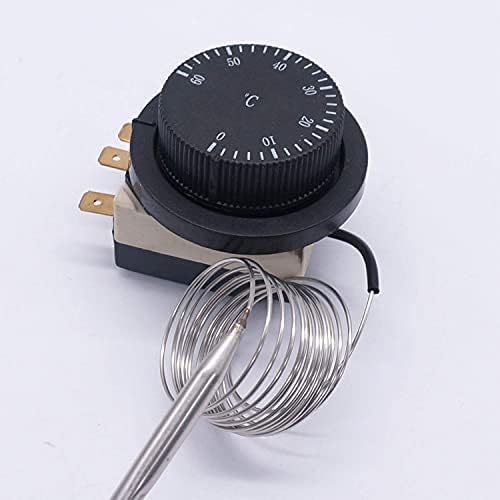 NUNOMO 1NC 1NO 250V / 380V 16A 0-60℃Sıcaklık Kontrol Anahtarı Kılcal Termostat Sıcaklık Kontrollü Anahtarı Kontrol