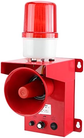 Işık Siren uyarı sesli alarm ikaz kornası Buzzer su geçirmez sanayi güvenlik ses ve (AC110V)