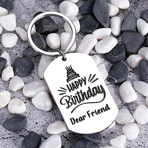 Doğum günü hediyesi için Kadın Arkadaş İlham Tatlı 16 18 20 Mutlu Doğum Günü Anahtarlık Hediye için BFF En İyi Arkadaşı