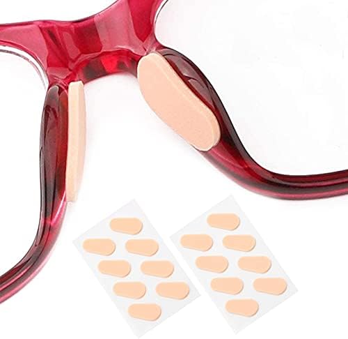 24 Çift Gözlük burunluklar Yumuşak Köpük Yapıştırıcı Kaymaz Silikon Gözlük burunluklar Kendinden Yapışkanlı burunluklar