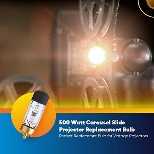 Teknik Hassas 500 W Atlıkarınca Slayt Projektör Ampuller Değiştirme GAF 1680 Ampul G17Q Taban Akkor T10 Vintage Bulb-120V-Clear-1