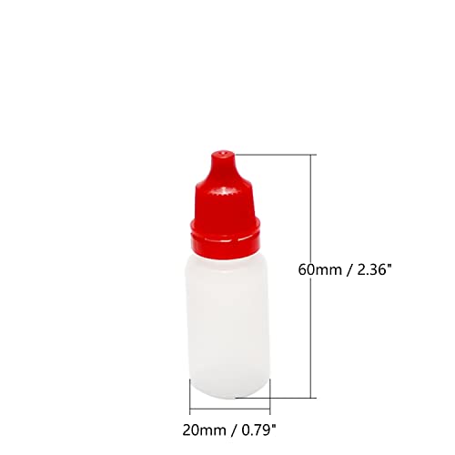 10 Adet 10ml PE Plastik Damlama Şişeleri, Bettomshin İnce Ağız Şişesi Sıkılabilir Sıvı Göz Sıvı Damlalık, sıvı Örnek