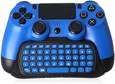 PS4 Denetleyici Klavye, 2.4 G Kablosuz Şarj Edilebilir Çevrimiçi Oyun Canlı Sohbet Mesajı Chatpad Tuş Takımı ile 3.5