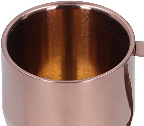 Kupa Bardak Su kulplu fincan Avrupa Kupa Bardak paslanmaz çelik kupa Bardak Severler için harika bir hediye (Gül altın)
