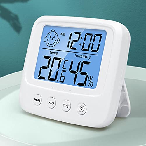 SDFGH LCD dijital sıcaklık nem ölçer arka ışık ev kapalı elektronik higrometre termometre hava istasyonu bebek odası