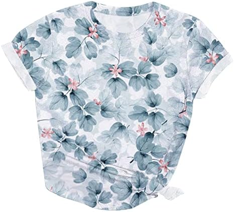 Uzun Kollu Pamuklu Spandex Gömlek 2023 kadın Çiçek Kısa Kollu Üstleri Rahat Moda Gömlek ve Gömlek Kadınlar için