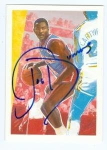 Joe Dumars imzalı basketbol kartı (Detroit Pistons) 1990 NBA Çemberleri 362-İmzasız Basketbol Kartları