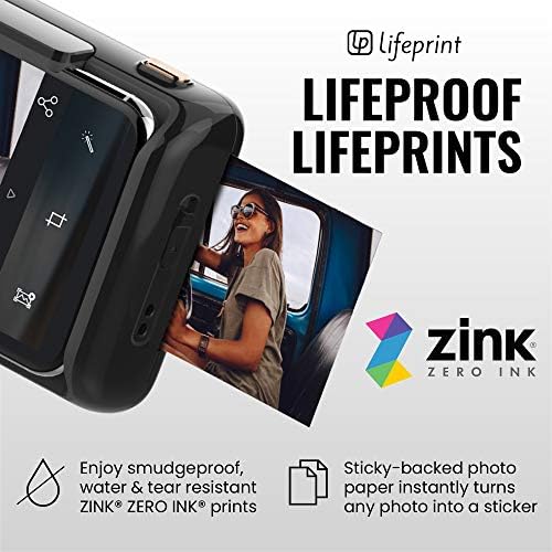 Iphone için Lifeprint 2x3 Anında Yazıcı. iPhone'unuzu Fotoğraflar ve Videolar için Anında Yazdırılan Bir Kameraya
