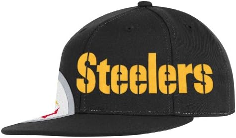 NFL Pittsburgh Steelers Uç Bölgesi Düz Vizör Esnek Şapka-Tw78Z