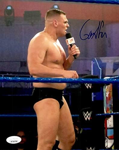 GUNTHER İmzalı WWE NXT İlk 8x10 Fotoğraf 1 JSA Tanık COA İNGİLTERE WALTER Imperium - İmzalı Kolej Fotoğrafları