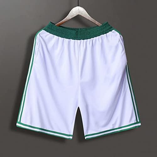 MIASHUI 3 şeritli pantolon erkek Atletik basketbol şortu Örgü Hızlı Kuru Giyim Cepler ile Erkek eşofman altları