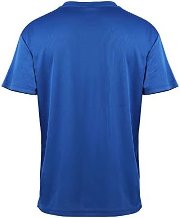 Lİ HANTON 5-Pack erkek Hızlı Kuru T-Shirt Ekip Boyun Kısa Kollu Value Pack Atletik Egzersiz Koşu Spor Tee