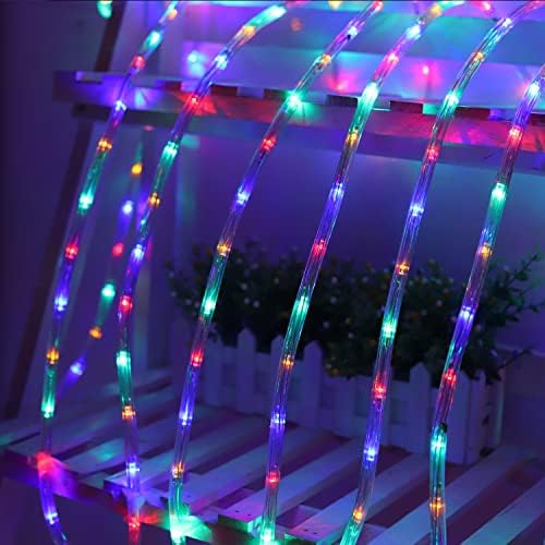 PUHONG 100Ft Noel halat ışıkları,720 LED tüp ışıkları 2 Telli 1/2 Kalınlığında [Su geçirmez ve UL sertifikalı], Cadılar