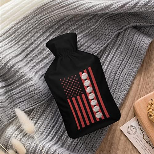 ABD Beyzbol Bayrağı Sıcak Su kapaklı şişe Sevimli Kauçuk Sıcak Su Torbası Sıcak Su Şişesi Yatak Kanepe için