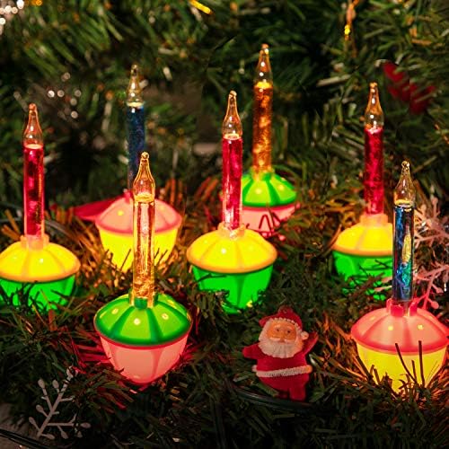 3 Paket yedek kabarcık ışıkları ampuller, çok renkli kabarcık sıvı ışıkları ampuller, noel Noel ağacı süsleri için