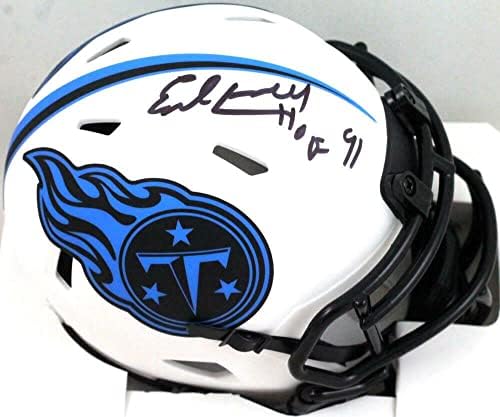 Earl Campbell, Tennessee Titans Lunar Speed Mini Kaskını İmzaladı HOF-JSA W * Siyah İmzalı NFL Mini Kaskları