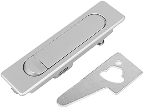 Aexit 116mm Uzunluk Kabine Donanım Metal Push Button Pop Up Düzlem Tipi Güvenlik Kilidi Sürgüler Gümüş Ton