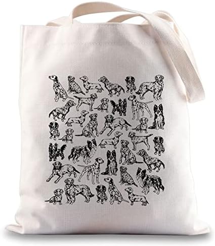 BWWKTOP Köpek Sevgilisi bez alışveriş çantası Köpek Anne alışveriş çantası Köpek Sahibi Hediyeler Köpek Severler Hediyeler