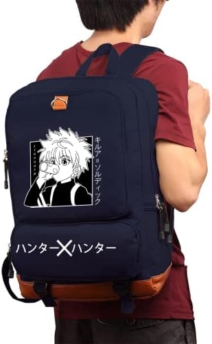 Ramcpd Unisex Anime Grafik Baskılı Okul erkekler için sırt çantası Kızlar 17 inç Büyük Kapasiteli Laptop Çantaları