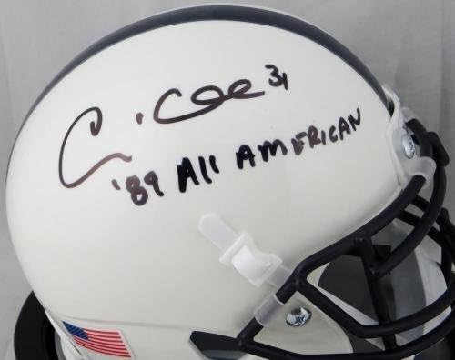 Andre Collins İmzalı Penn State Mini Kask w / Tüm Amerikan - JSA W İmzalı * B - İmzalı NFL Mini Kaskları