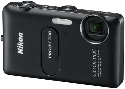 NİKON-Coolpix S1200pj Dahili Projektörlü Siyah 14,1 Megapiksel Zoom Dijital Kamera