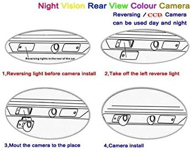 Ters geri görüş kamerası / park kamerası / HD CCD RCA NTST PAL / Plaka Lambası OEM Mitsubishi Lancer Lioncel 2002-2007