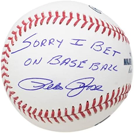Pete Rose Cincinnati Reds MLB Beyzbol İmzaladı Üzgünüm Beyzbol JSA İmzalı Beyzbol Toplarına Bahse Girdim