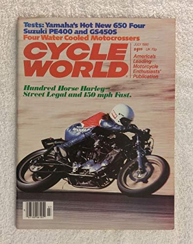 Yüz At Harley: Sokak Hukuku ve 150 Mph Hızlı Bisiklet Dünyası Dergisi-Temmuz 1980-Harley-Davidson