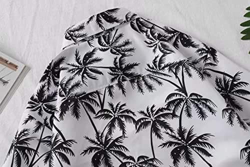 2023 Yeni erkek Hawaii Çiçek Gömlek Pamuk Düğme Aşağı Tropikal Tatil Plaj cepli gömlek Aktif T Shirt