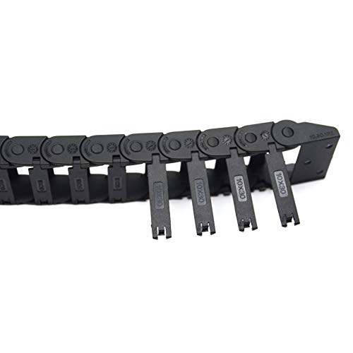 Befenybay R18 İç Boyutu 10X10mm 1 Metre Uzunluk Siyah Plastik Esnek çekme zinciri kablosu Tel Taşıyıcı Kapalı Tip