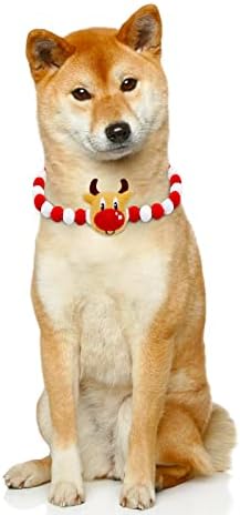 noel için 4 adet Köpek Kedi Noel Papyon Köpek Kolye Köpek Papyon Yaka Küçük Orta Büyük Köpekler için 4 Boyutları (S