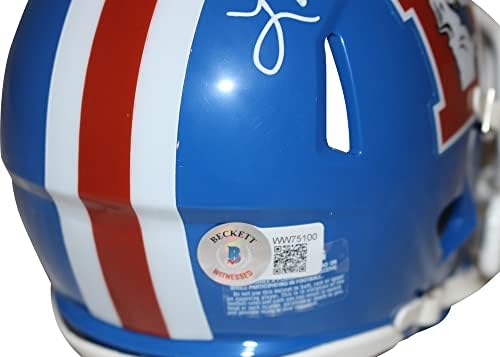 Louie Wright İmzalı / İmzalı Denver Broncos D Logolu Mini Kask BAS