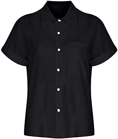 Büyük boy T Shirt Kadın Üstleri Moda Katı Düğme Gömlek Kadın V Yaka bol tişört Bluzlar Artı Boyutu