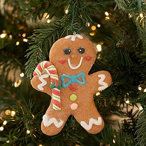Glitter zencefilli kurabiye adam süsleme Noel ağacı süsleme 5 Uzunluk