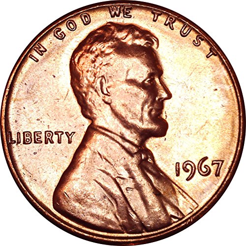 1967 Lincoln Anıtı Cent 1C Parlak Dolaşımsız