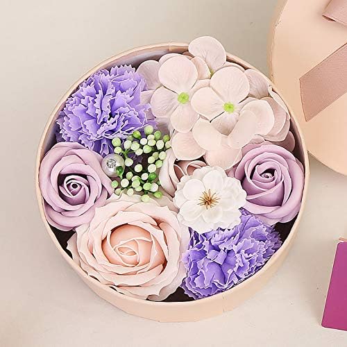 Muised sevgililer Günü Hediyesi Sabun Çiçek Küçük Yuvarlak Kutu Buket Hediye Kutusu Güller Sevgililer Günü Pencere