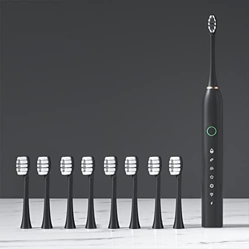 Mosunx Elektrikli Diş Fırçası, Otomatik USB Şarj Edilebilir Elektrikli Diş Fırçası Akıllı 6-Hız Zamanlayıcı IPX7 Su