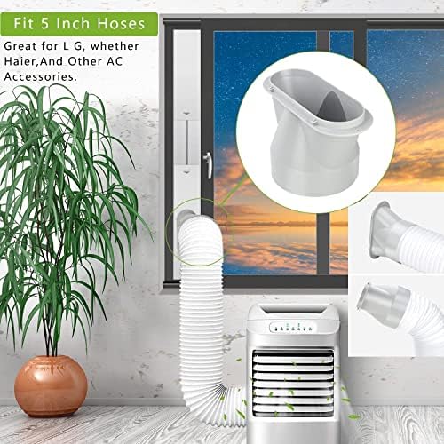 Taşınabilir AC Pencere Havalandırma Kiti ile 5 inç Hortum Pencere Mühür Kiti için 5 İnç Taşınabilir klima penceresi