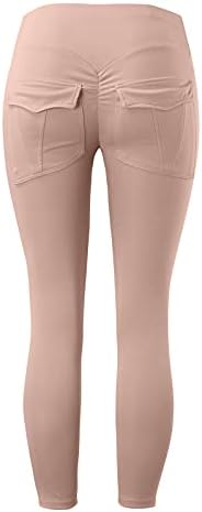 MIASHUI Gevşek Yoga cepli pantolon Kadınlar için Petite Bayanlar Spor Streç Yoga Cepler ile Bel Bayan Geniş Bacak
