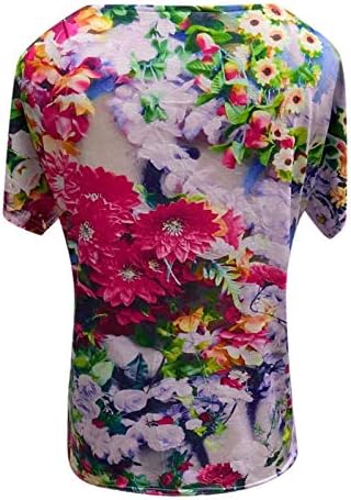 Artı Boyutu Vintage Hafif Moda Rahat Yaz Kare Boyun Tişörtü Kısa Kollu Grafik T-Shirt Kadınlar için