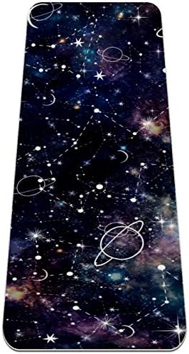 Siebzeh Gece Gezegen Yıldız Galaxy Premium Kalın Yoga Mat Çevre Dostu Kauçuk Sağlık ve Fitness Kaymaz Mat Her Türlü