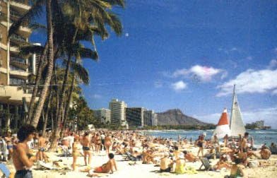 Waikiki, Hawaii Kartpostalı
