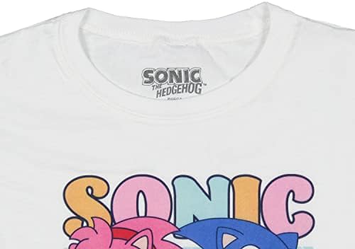 Sonic Kirpi Kız Amy Gül Ve Sonic Gençlik video oyunu T-Shirt